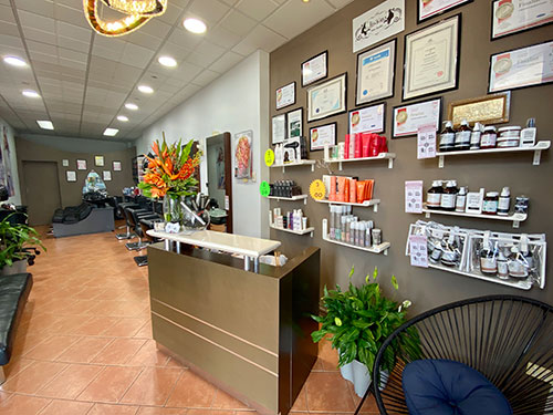 Inside of Liscious Hair Studio